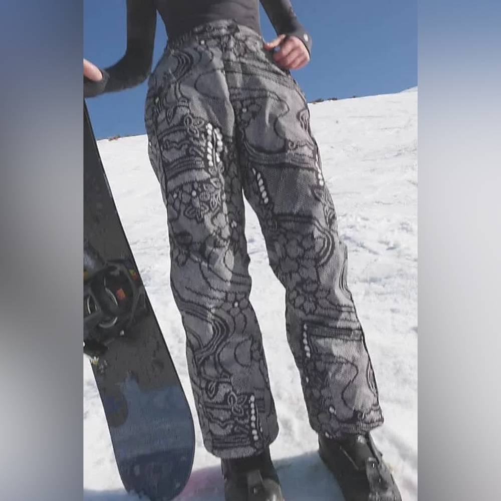 Free People Movement Bunny Slope Printed Ski / Snow Pants Midnight Combo NEW - Picture 8 of 16